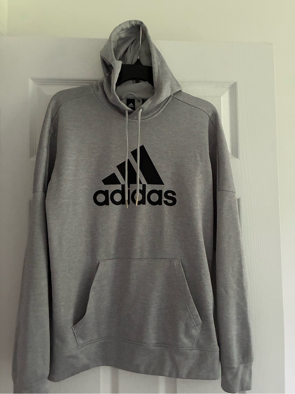 Adidas Team Issue Fleece Climawarm Logo Hoodie DH9017 Gray size Small